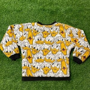Vintage Disney Mickey Mouse Donald Duck reversible crewneck sweater size XS/S
